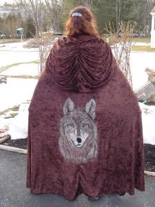 Wolf on Brown
